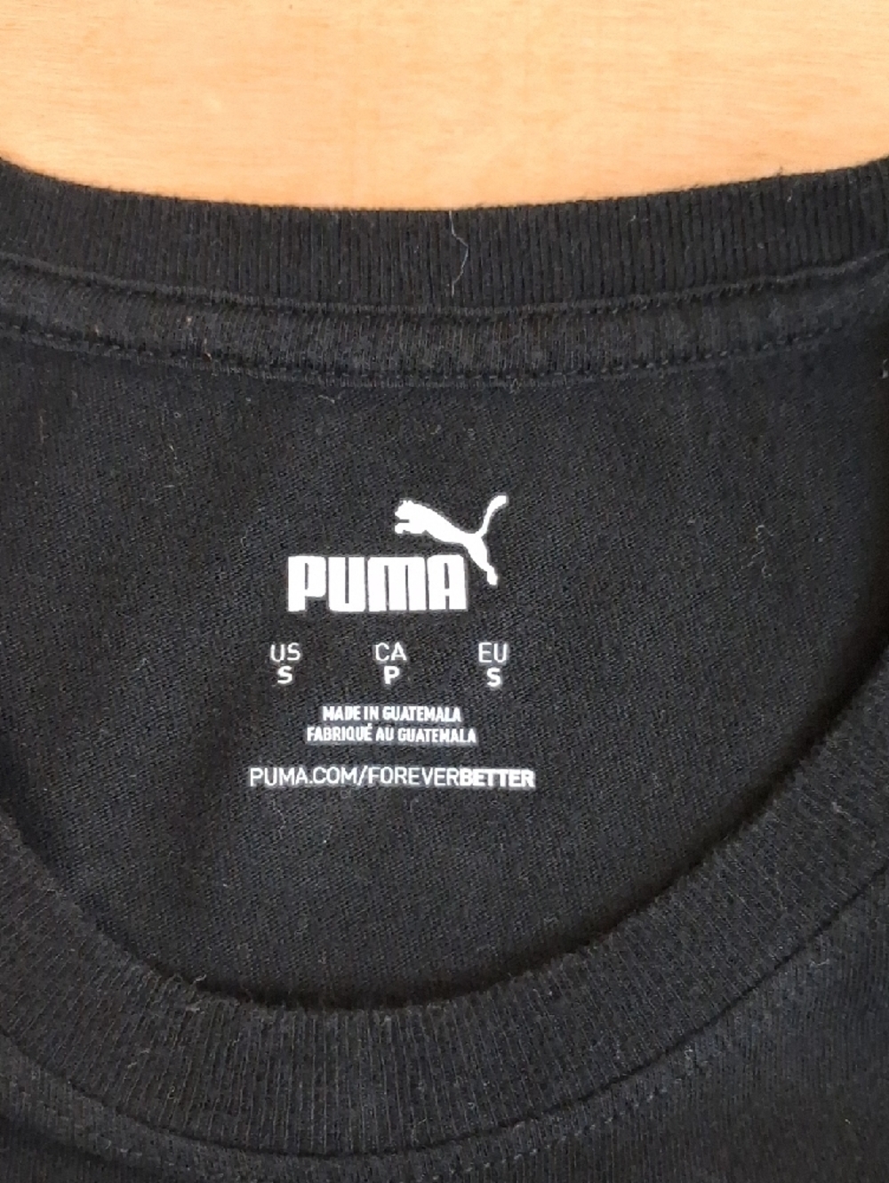 Puma Black T-Shirt with White Logo - Picture 6 of 11